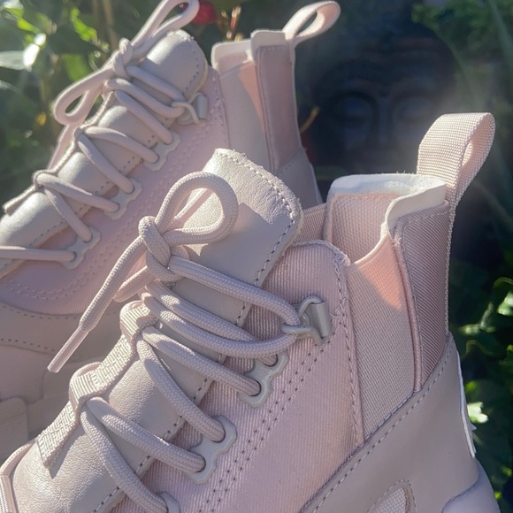 New Dusty Pink Mauve CPX Chelsea Converse Hi Top Sneaker Boot - Picture 12 of 16